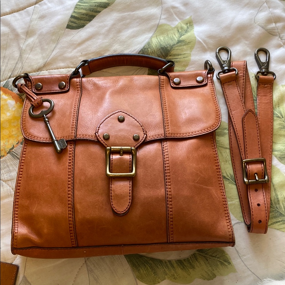 Fossil Vintage Revival Top Handle Flat Crossbody